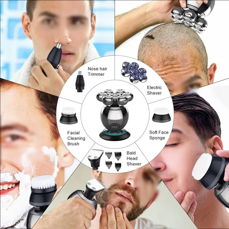 Electric 7D Rotary Shaver with Charging Base by HitMyNeed