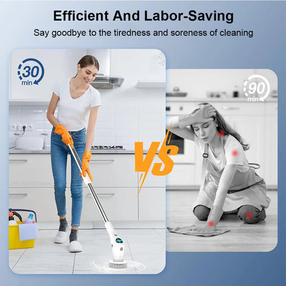 Electric 8-in-1 Wireless Rotating Cleaning Brush by HitMyNeed