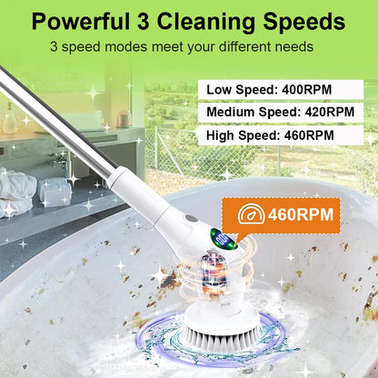 Electric 8-in-1 Wireless Rotating Cleaning Brush by HitMyNeed
