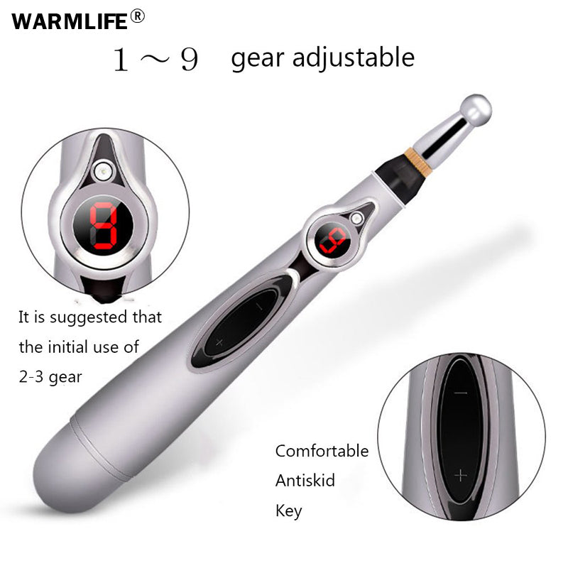 Electric Acupuncture Massage Pen with LCD Display by HitMyNeed