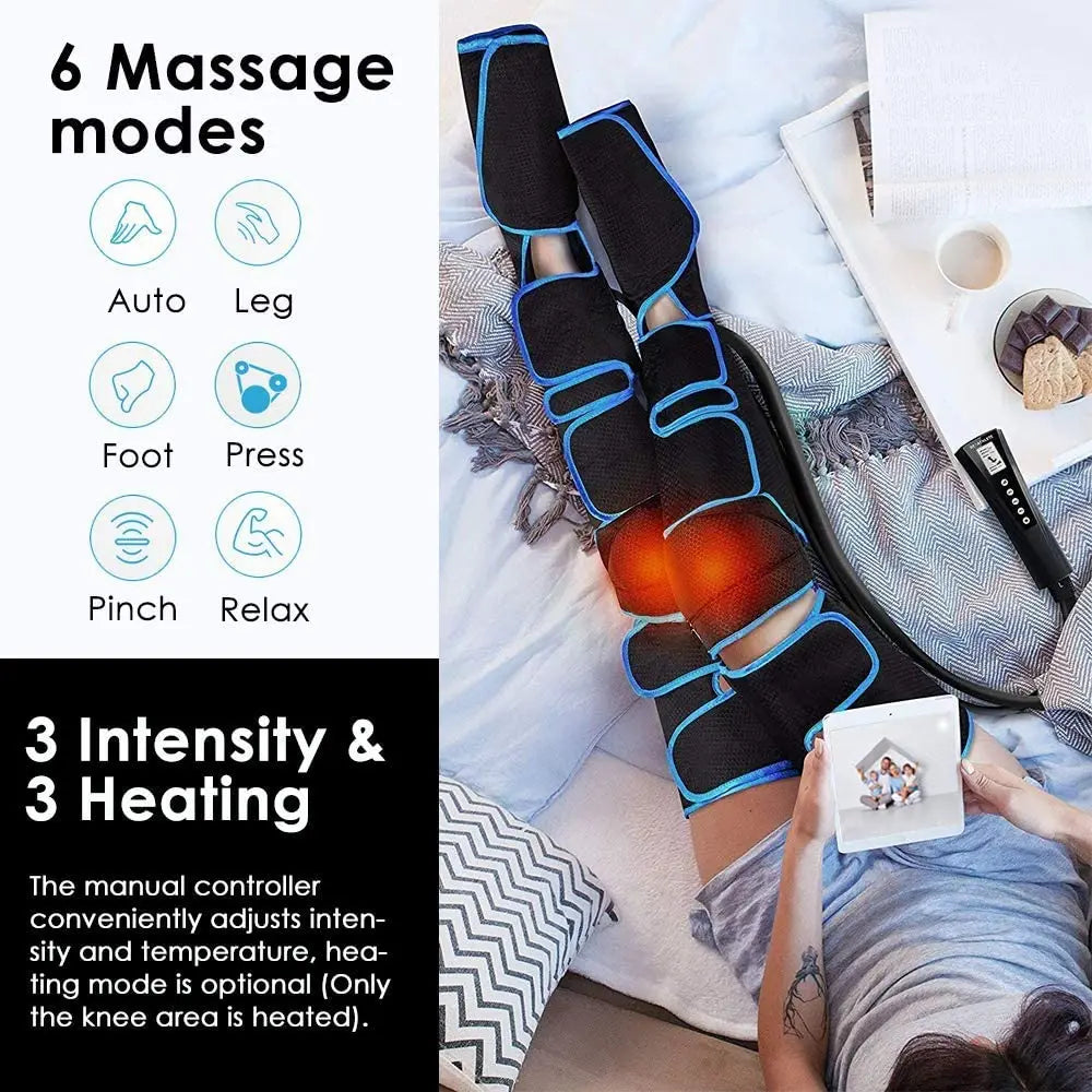 Electric Air Compression Leg & Foot Massager 6 Modes by HitMyNeed