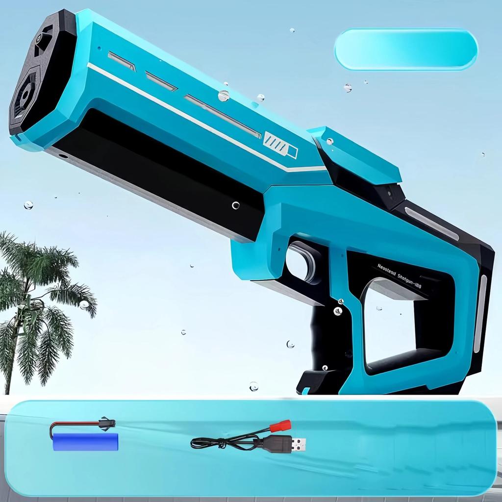 Electric Automatic Water Gun for Adults and Kids blue by HitMyNeed
