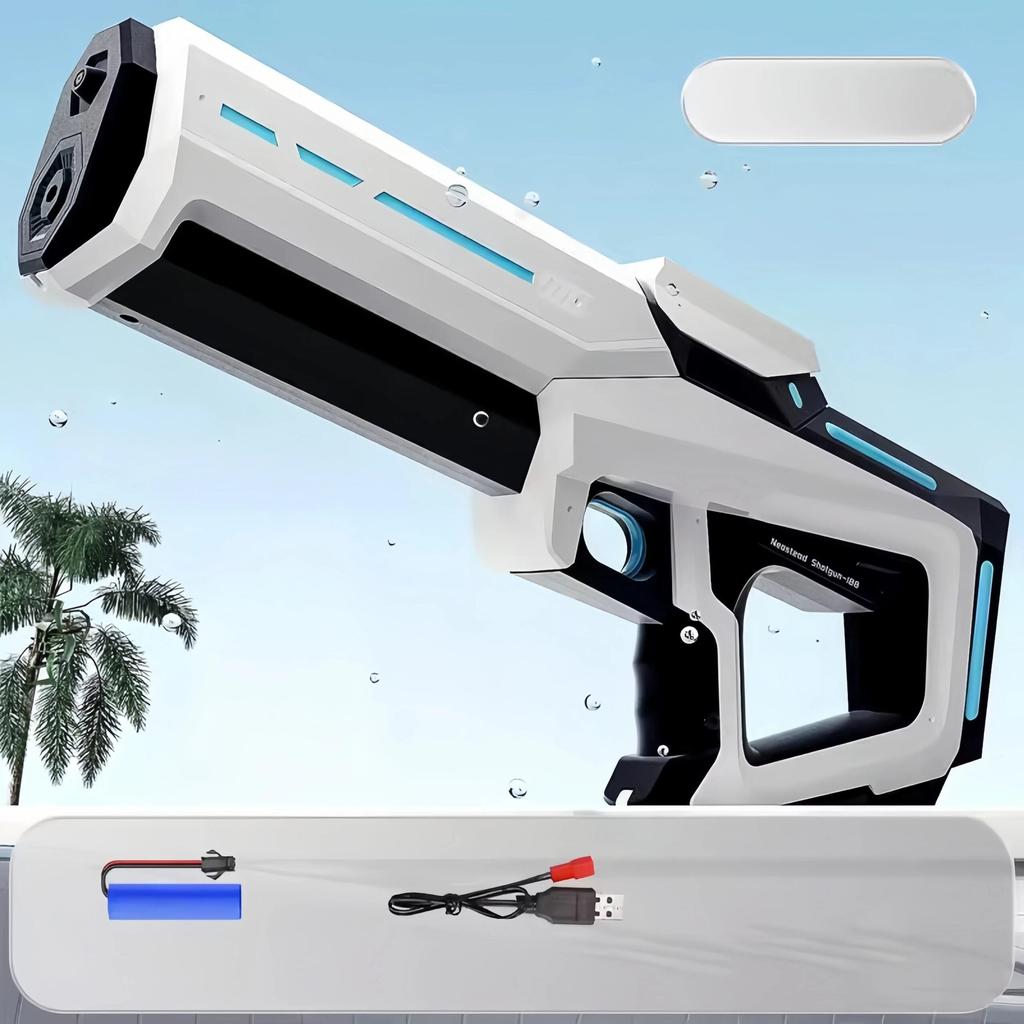 Electric Automatic Water Gun for Adults and Kids white by HitMyNeed