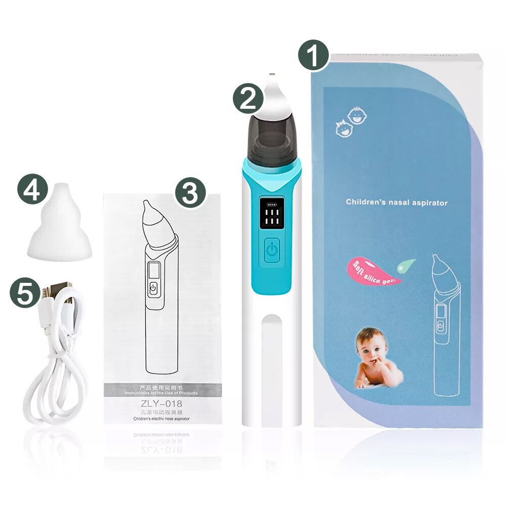Electric Baby Nasal Aspirator with Silent Suction by HitMyNeed