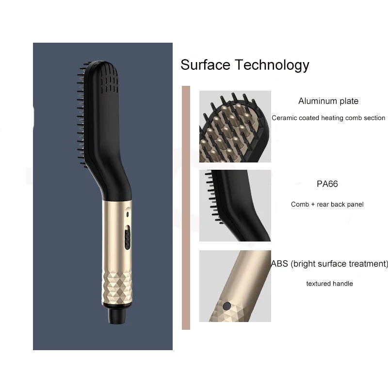 Electric Beard & Hair Hot Comb Straightening Brush by HitMyNeed