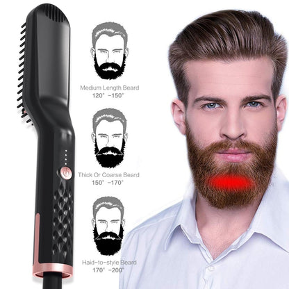 Electric Beard Straightening Brush with Ionic Ceramic by HitMyNeed