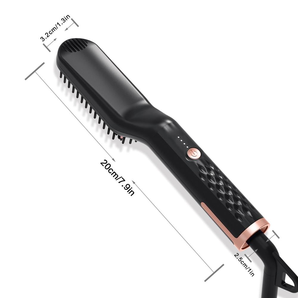 Electric Beard Straightening Brush with Ionic Ceramic by HitMyNeed