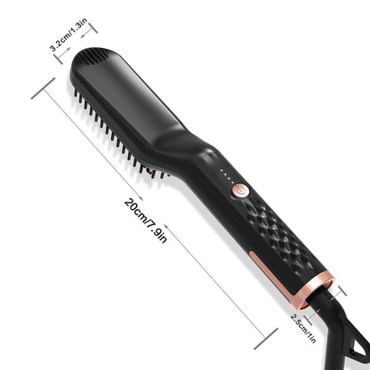 Electric Beard Straightening Brush with Ionic Ceramic by HitMyNeed