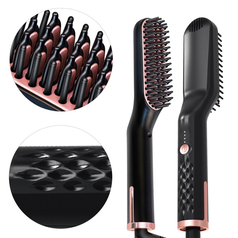 Electric Beard Straightening Brush with Ionic Ceramic by HitMyNeed