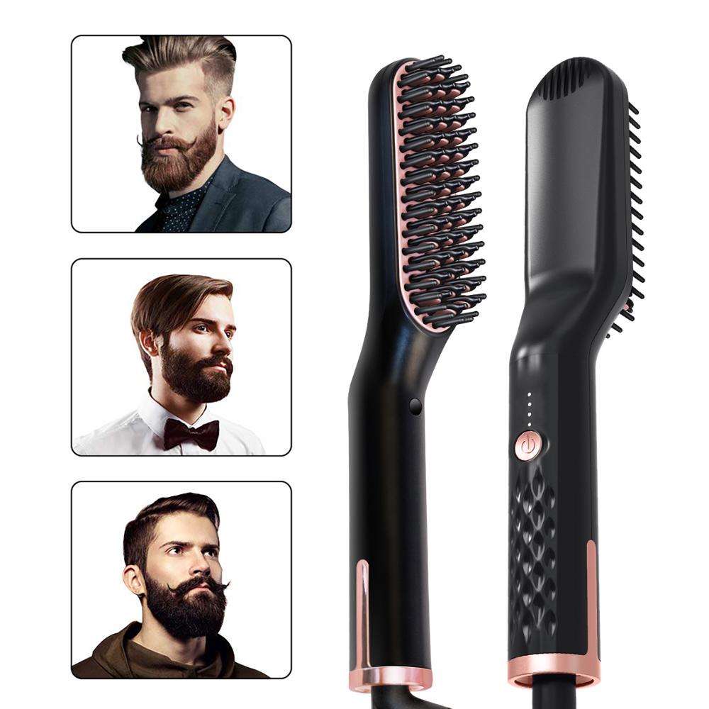 Electric Beard Straightening Brush with Ionic Ceramic by HitMyNeed
