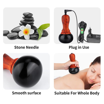 Electric Bianstone Hot Stone Gua Sha Massager by HitMyNeed