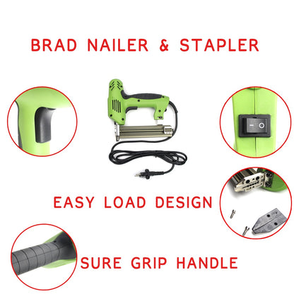 Electric Brad Nailer and Staple Gun 2-in-1, 220-240V by HitMyNeed