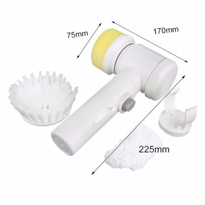 Electric Brush Cleaner Spinner with 3 Brush Heads by HitMyNeed