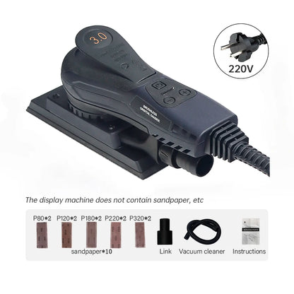 Electric Brushless Mini Orbital Sander 70x197mm 350W by HitMyNeed