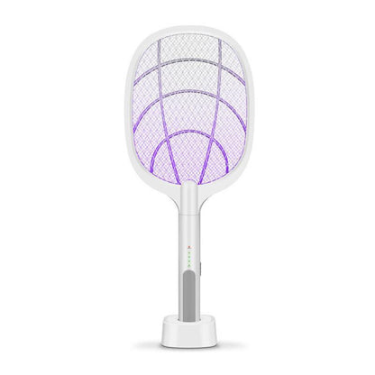 Electric Bug Zapper Racket with UV Lamp Base by HitMyNeed