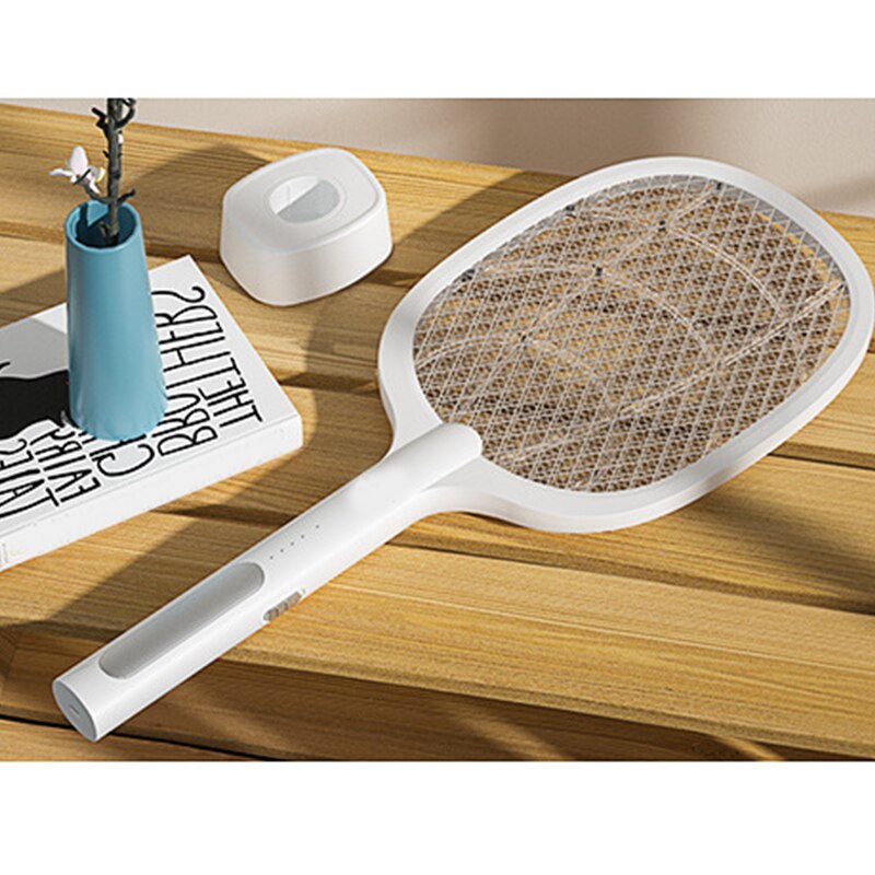 Electric Bug Zapper Racket with UV Lamp Base by HitMyNeed