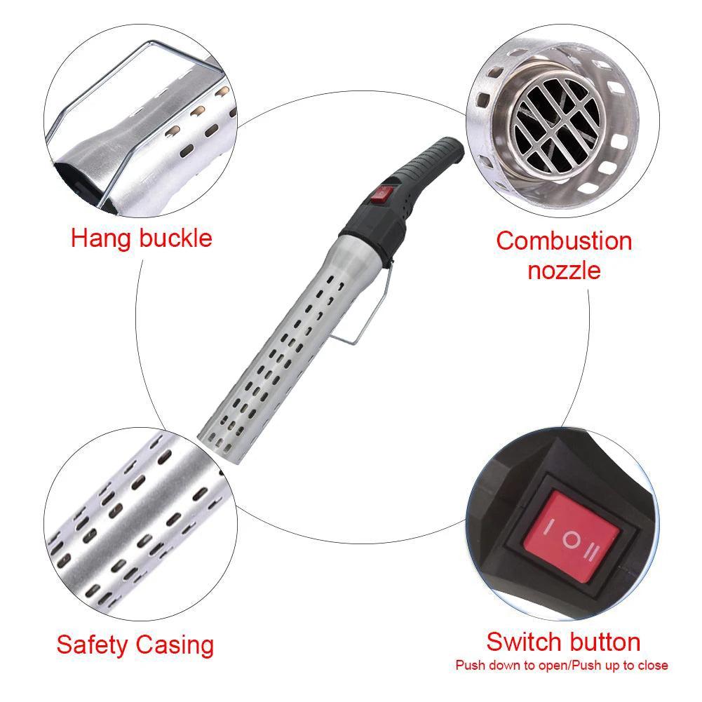Electric Charcoal Firelighter Air Blower for BBQ Grills by HitMyNeed