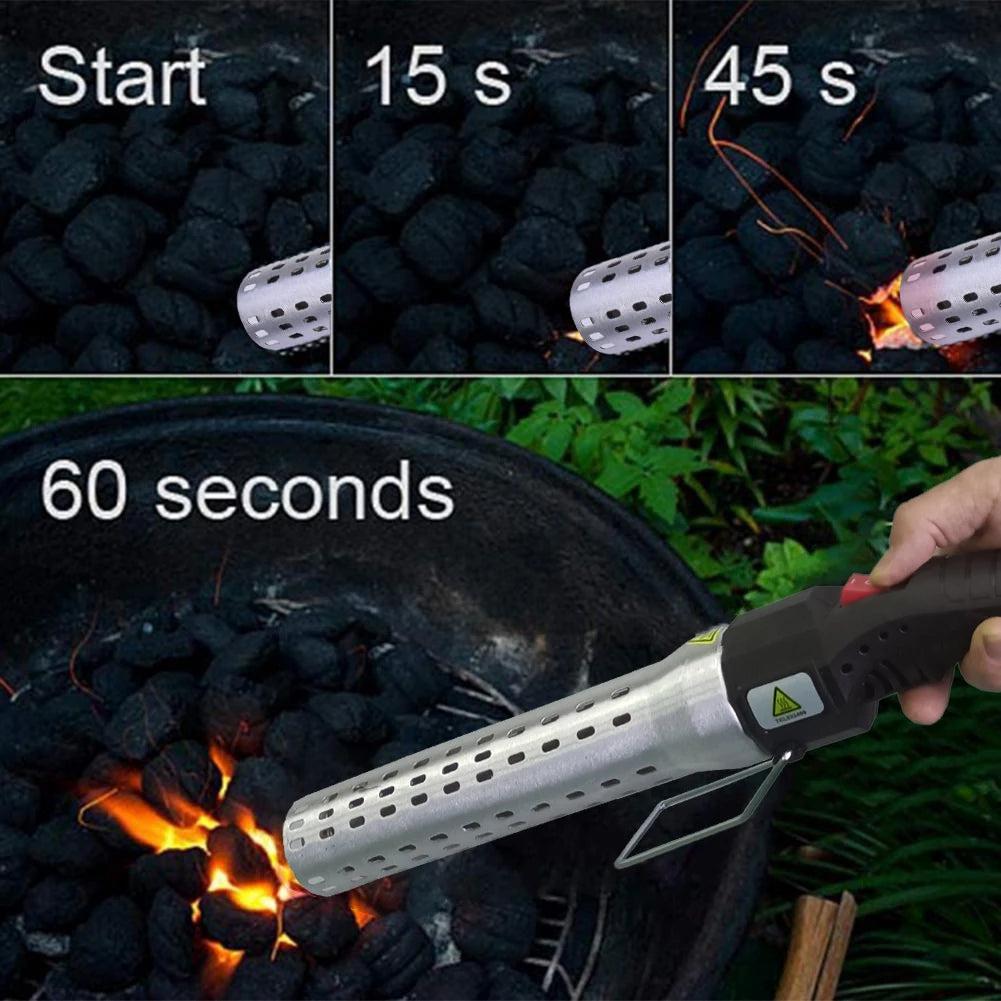 Electric Charcoal Firelighter Air Blower for BBQ Grills by HitMyNeed