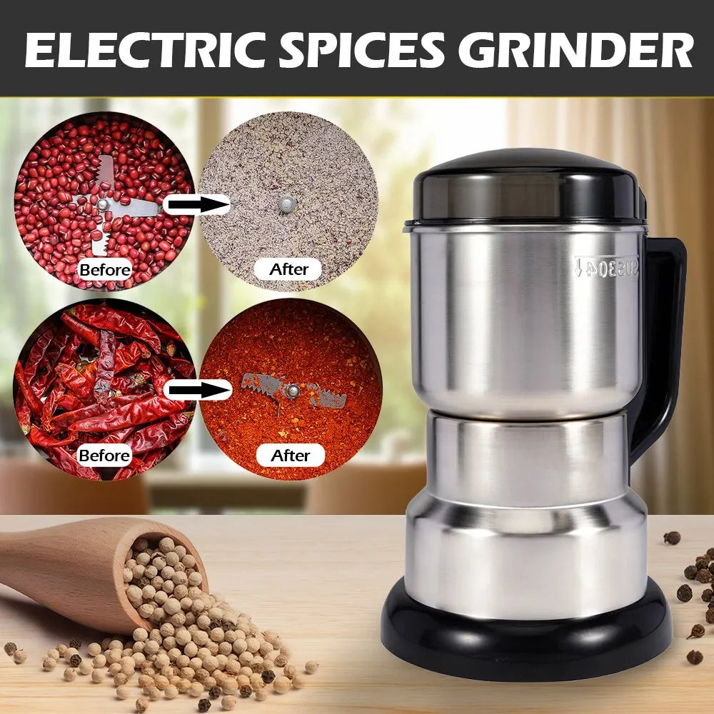 Electric Coffee & Spice Grinder 400W Multifunction by HitMyNeed