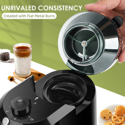 Electric Conical Burr Coffee Grinder with 28 Settings by HitMyNeed