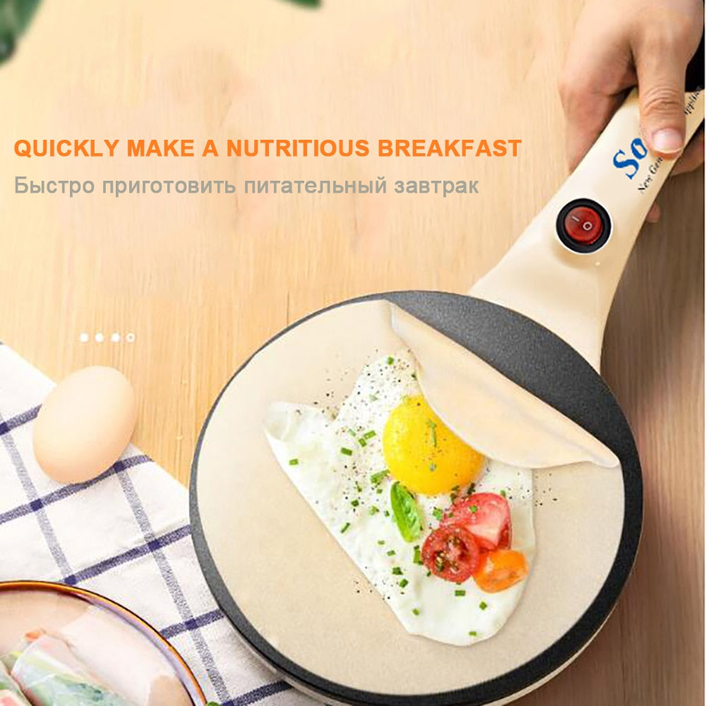 Electric Crepe Maker with Non-Stick Plate by HitMyNeed