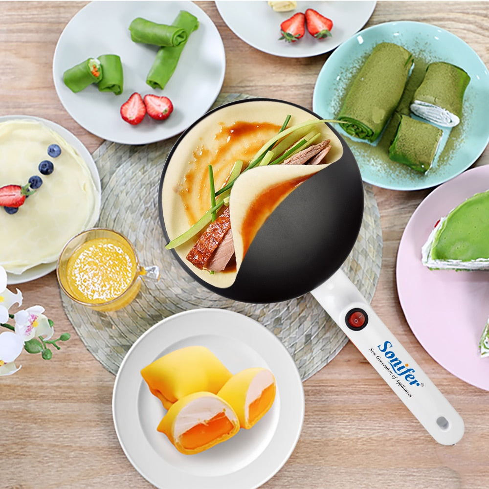 Electric Crepe Maker with Non-Stick Plate by HitMyNeed