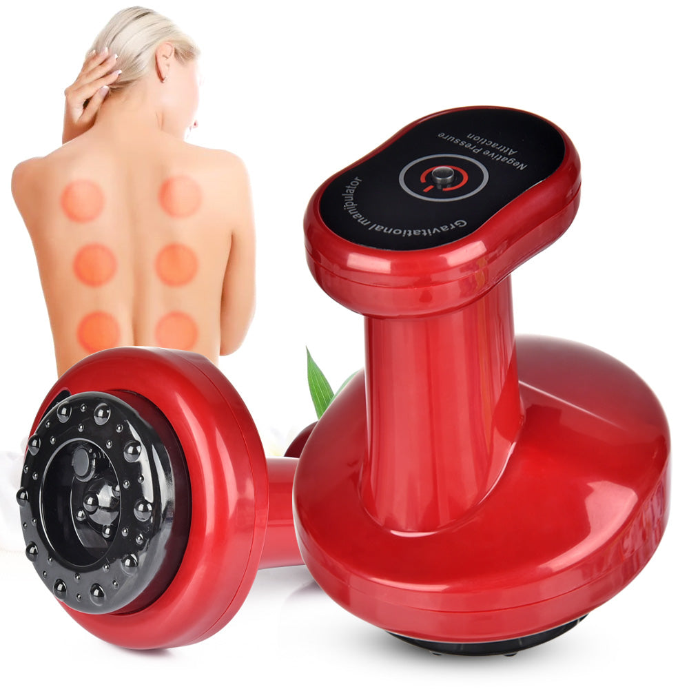 Electric Cupping & Gua Sha Massage Device, 2 Levels white by HitMyNeed