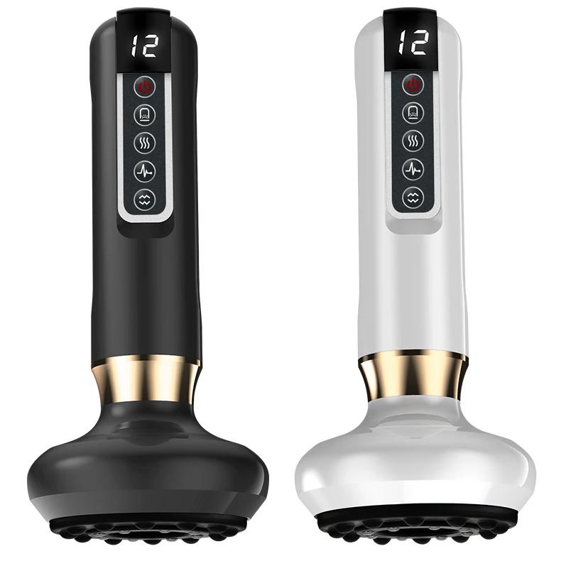 Electric Cupping Massager with Infrared Heat 12-levels-white by HitMyNeed