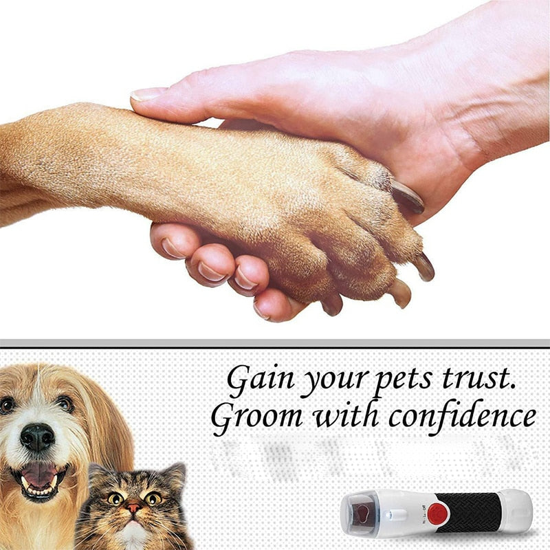 Electric Dog Nail File with LED Light by HitMyNeed