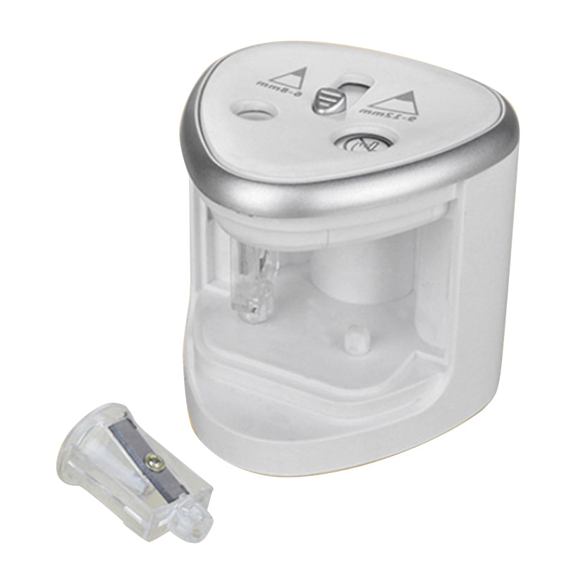 Electric Dual-Hole Pencil Sharpener, Battery Powered by HitMyNeed