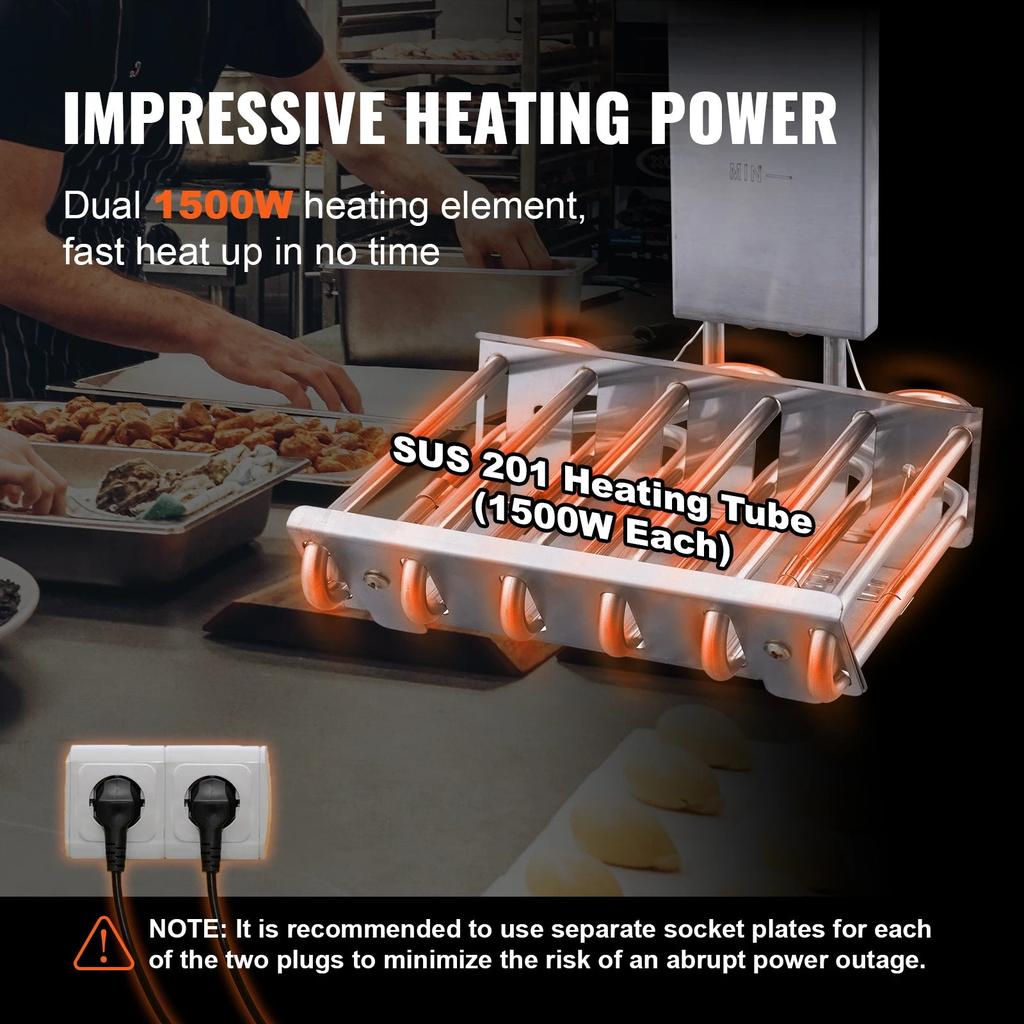 Electric Dual Tank 12L Commercial Countertop Fryer by HitMyNeed