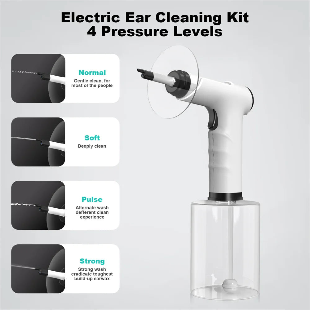 Electric Ear Wax Removal Kit with 4 Spray Settings by HitMyNeed