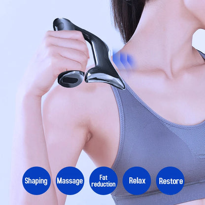 Electric EMS Gua Sha Massage Gun for Muscle Relief by HitMyNeed