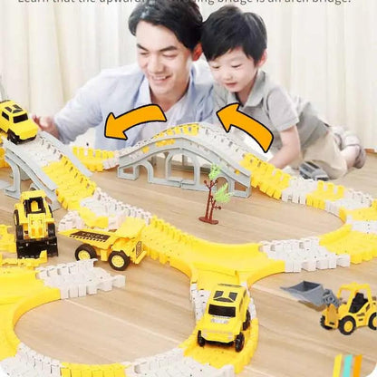 Electric Engineering Track Car Set for Kids by HitMyNeed