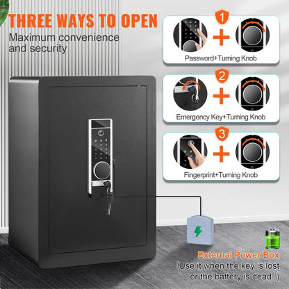 Electric Fingerprint & Digital Safe 1.8 / 2.2 cu ft by HitMyNeed