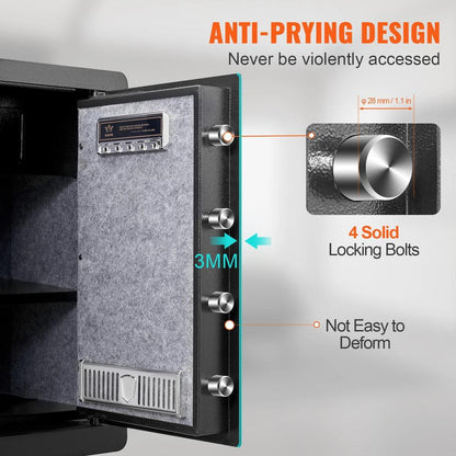 Electric Fingerprint & Digital Safe 1.8 / 2.2 cu ft by HitMyNeed