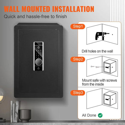 Electric Fingerprint & Digital Safe 1.8 / 2.2 cu ft by HitMyNeed