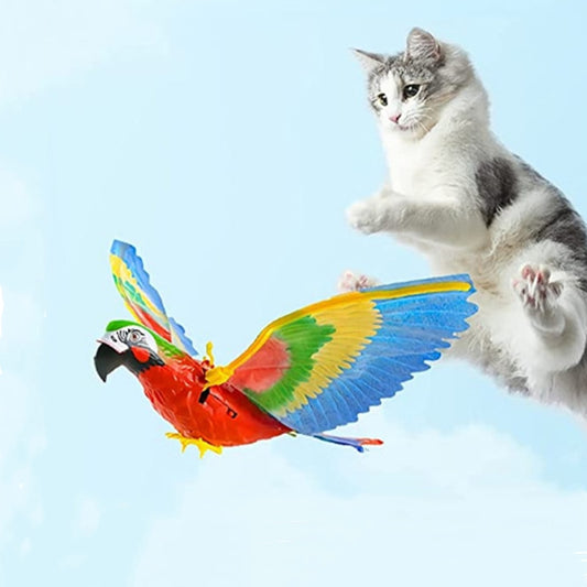 Electric Flying Parrot Cat Toy with Hanging Line by HitMyNeed