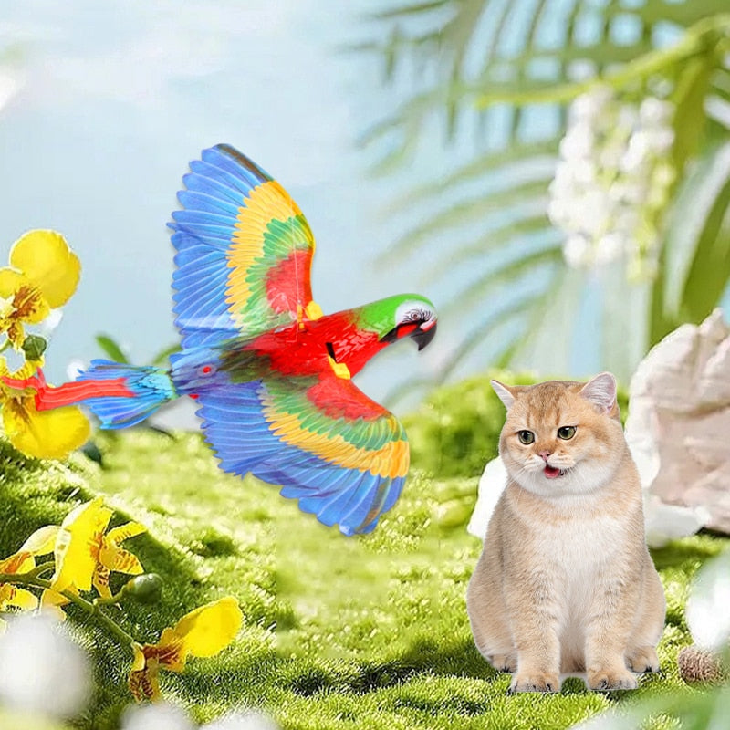 Electric Flying Parrot Cat Toy with Hanging Line by HitMyNeed