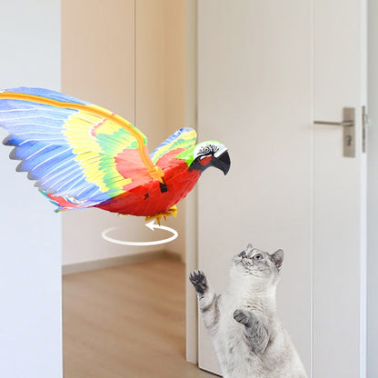 Electric Flying Parrot Cat Toy with Hanging Line by HitMyNeed