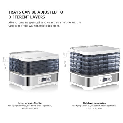 Electric Food Dehydrator with 5 Trays, 10L, 400W by HitMyNeed