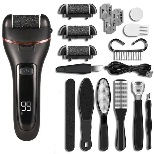 Electric Foot File Callus Remover Pedicure Tool black10 by HitMyNeed