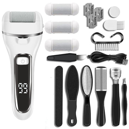 Electric Foot File Callus Remover Pedicure Tool white10 by HitMyNeed