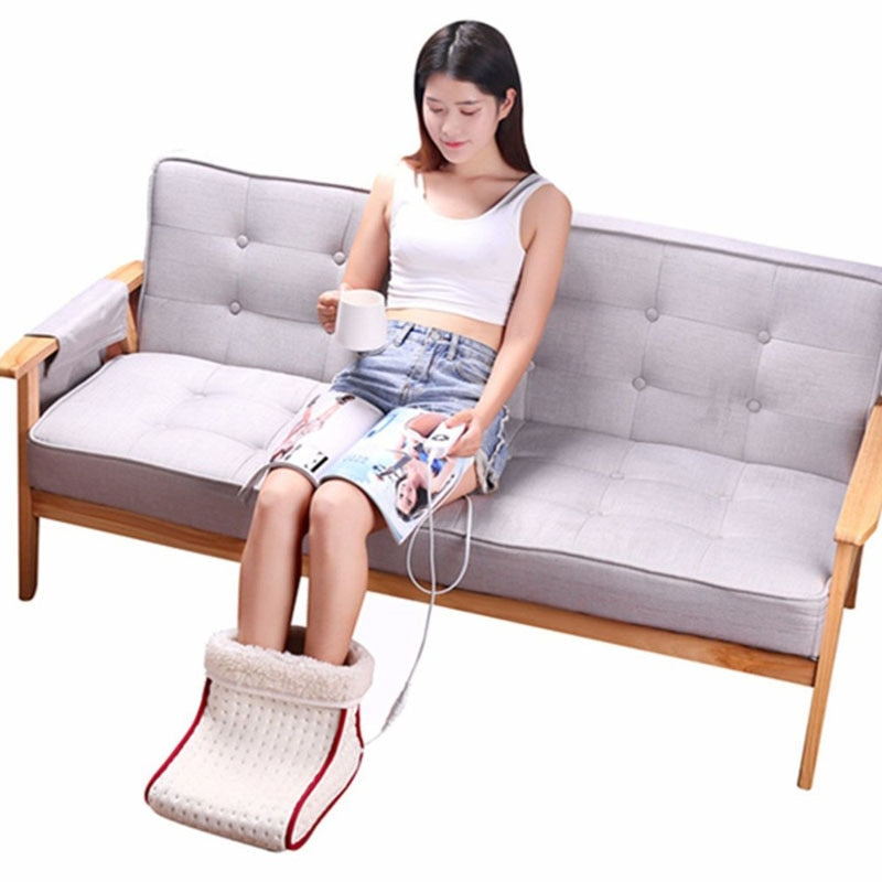 Electric Foot Warmer Heating Pad with Fleece Lining by HitMyNeed