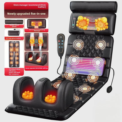 Electric Full Body Massage Mattress with Heat & Airbags jd-409-leather-h uk by HitMyNeed