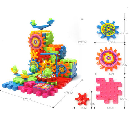 Electric Gears Learning Construction Set for Kids by HitMyNeed