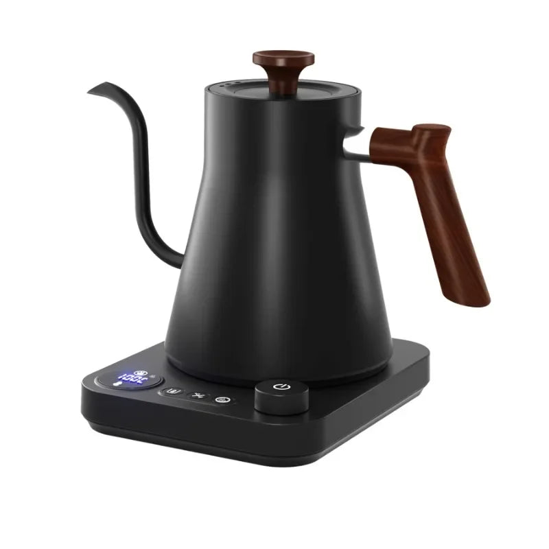 Electric Gooseneck Kettle 900ml with Temp Control by HitMyNeed