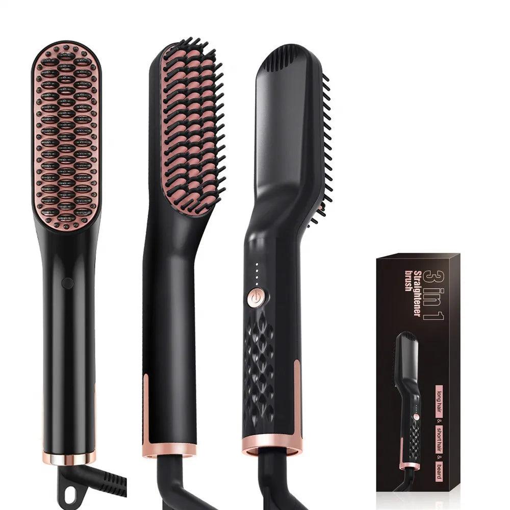 Electric Hair & Beard Straightening Brush by HitMyNeed