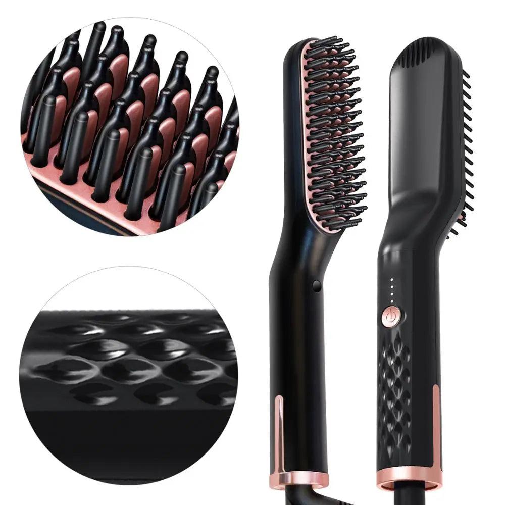 Electric Hair & Beard Straightening Brush by HitMyNeed
