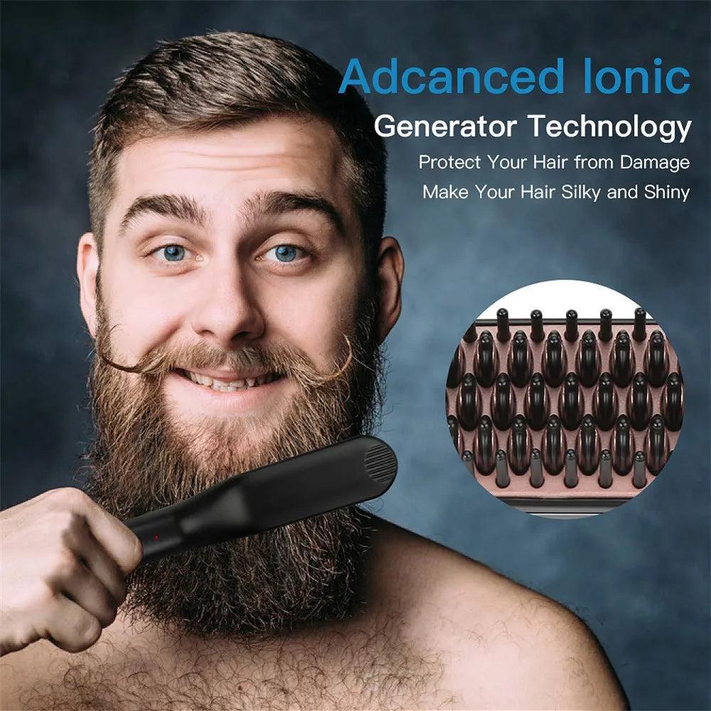Electric Hair & Beard Straightening Brush by HitMyNeed